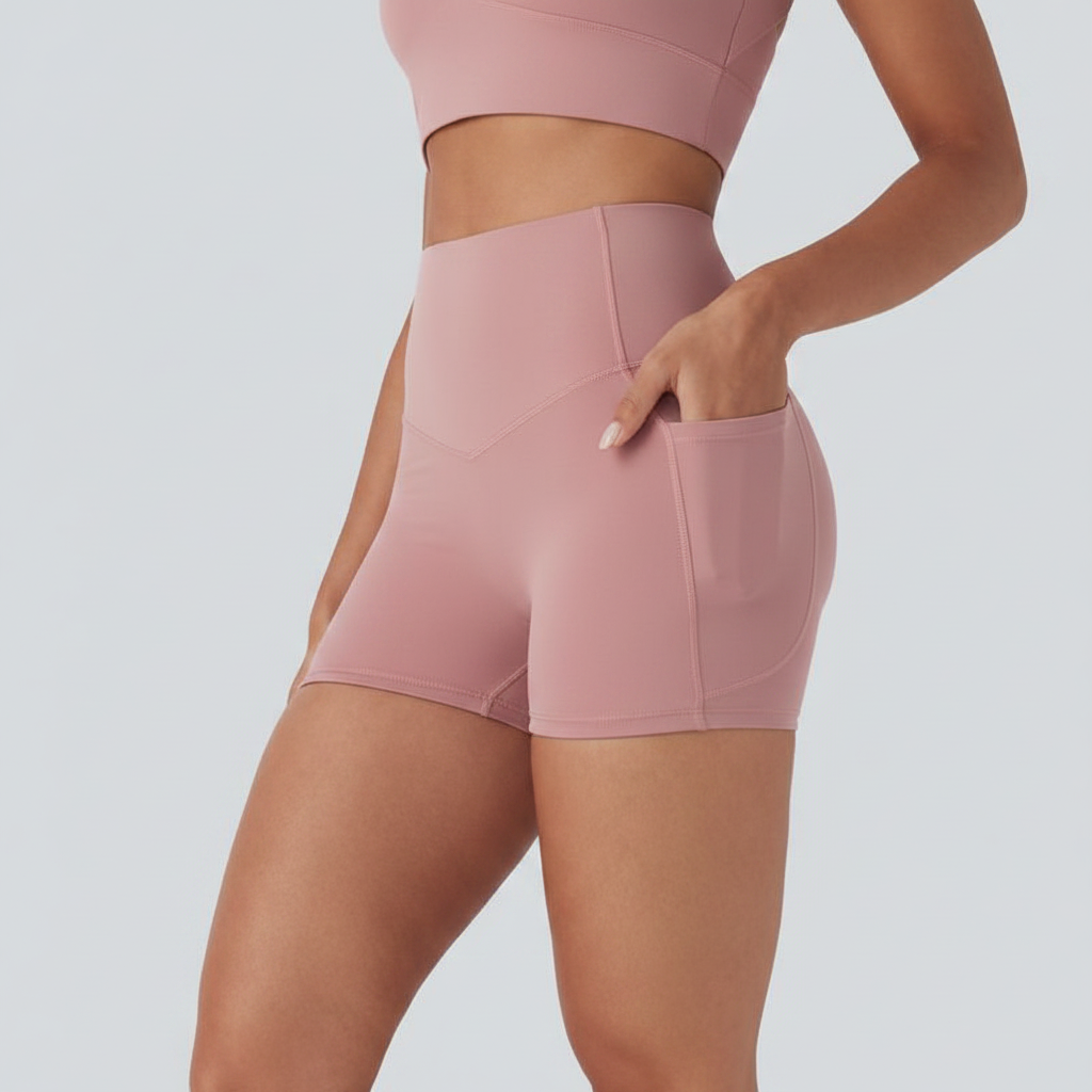 Pink Shorts Set