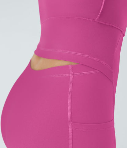 CurveLift™ Airy Backless Twisted Flare Low Support Dance Active Dress-Longer Length-Easy Peezy Edition A-C Cups