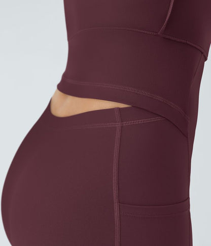 CurveLift™ Airy Backless Twisted Flare Low Support Dance Active Dress-Longer Length-Easy Peezy Edition A-C Cups