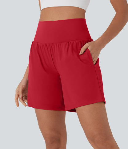 CurveLift™ Super High Waisted 2-in-1 Cool Touch Yoga Shorts 7" with Pockets