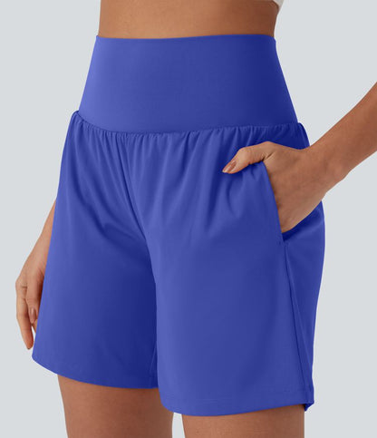 CurveLift™ Super High Waisted 2-in-1 Cool Touch Yoga Shorts 7" with Pockets