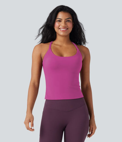 CurveLift™ Back Crossover Hem Yoga Cami Top