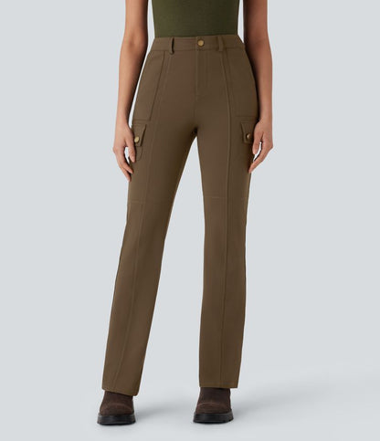 CurveLift™ Mid Rise Pockets Hiking Cargo Bootcut Pants