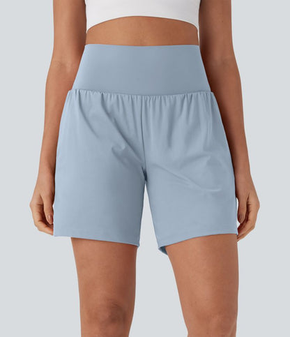 CurveLift™ Super High Waisted 2-in-1 Cool Touch Yoga Shorts 7" with Pockets