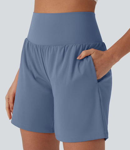 CurveLift™ Super High Waisted 2-in-1 Cool Touch Yoga Shorts 7" with Pockets