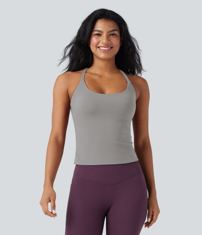 CurveLift™ Back Crossover Hem Yoga Cami Top