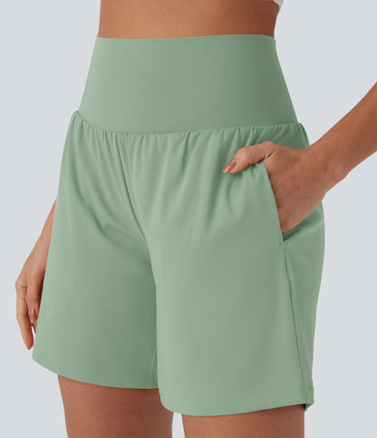 CurveLift™ Super High Waisted 2-in-1 Cool Touch Yoga Shorts 7" with Pockets