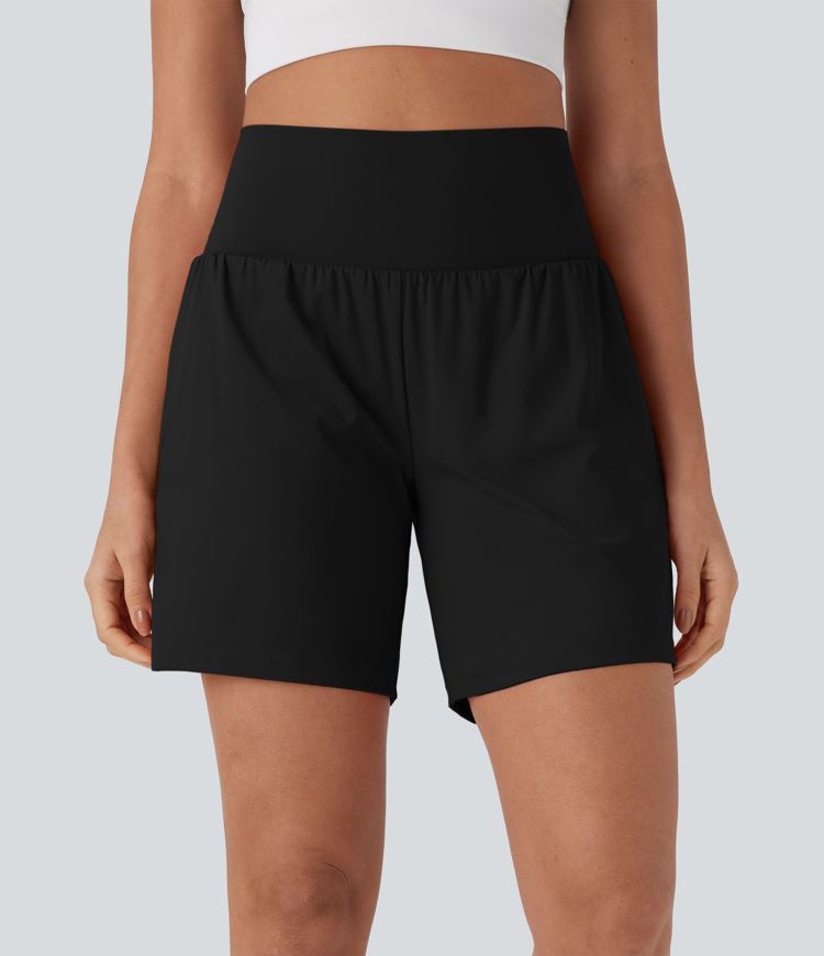 CurveLift™ Super High Waisted 2-in-1 Cool Touch Yoga Shorts 7" with Pockets