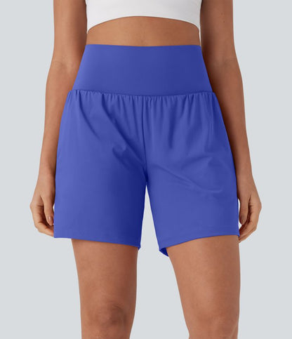 CurveLift™ Super High Waisted 2-in-1 Cool Touch Yoga Shorts 7" with Pockets