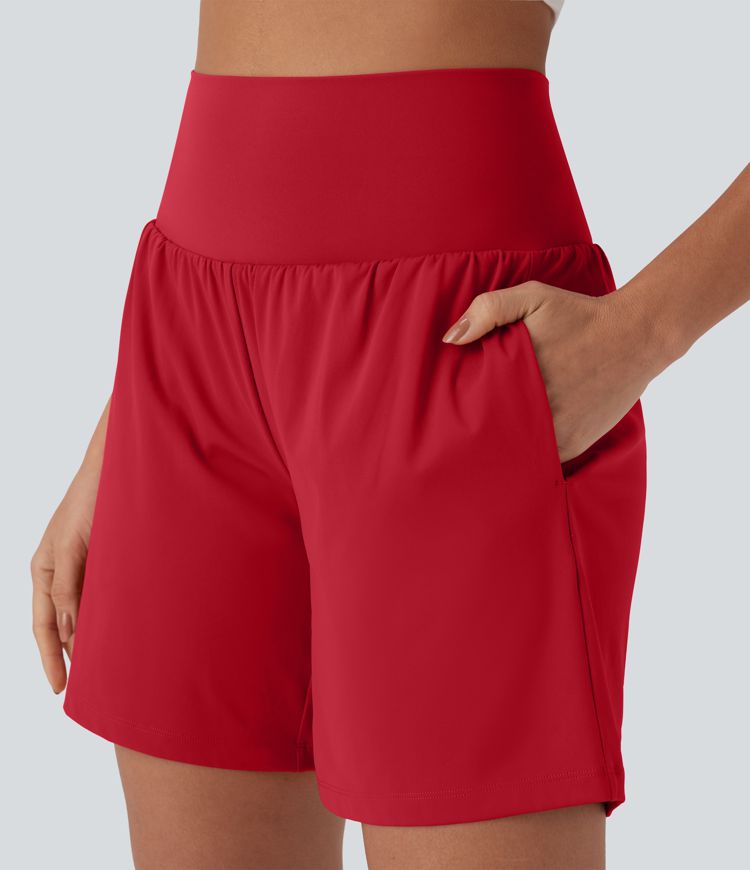 CurveLift™ Super High Waisted 2-in-1 Cool Touch Yoga Shorts 7" with Pockets