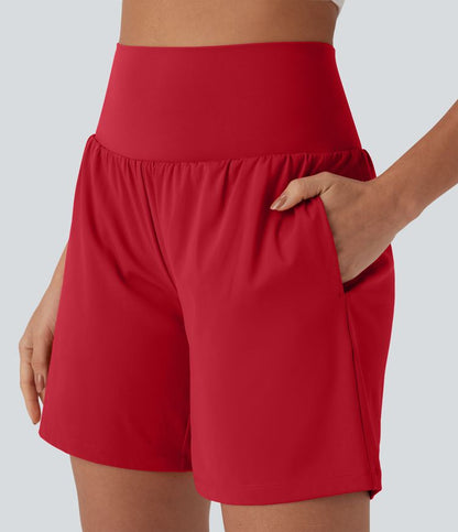 CurveLift™ Super High Waisted 2-in-1 Cool Touch Yoga Shorts 7" with Pockets