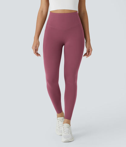 Burgundy CurveLift shapewear tights tummy control butt lifting