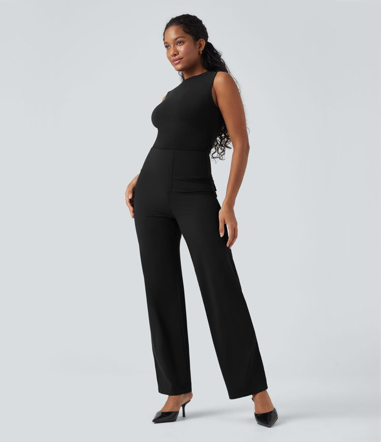 CurveLift™ High Waisted Tummy Control Straight Leg Work Pants