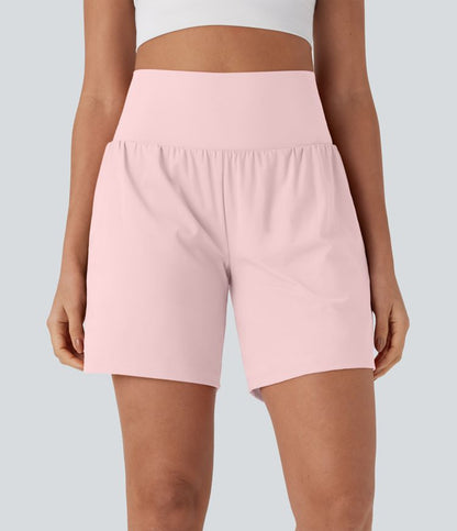 CurveLift™ Super High Waisted 2-in-1 Cool Touch Yoga Shorts 7" with Pockets