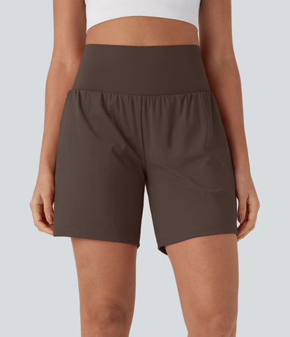 CurveLift™ Super High Waisted 2-in-1 Cool Touch Yoga Shorts 7" with Pockets