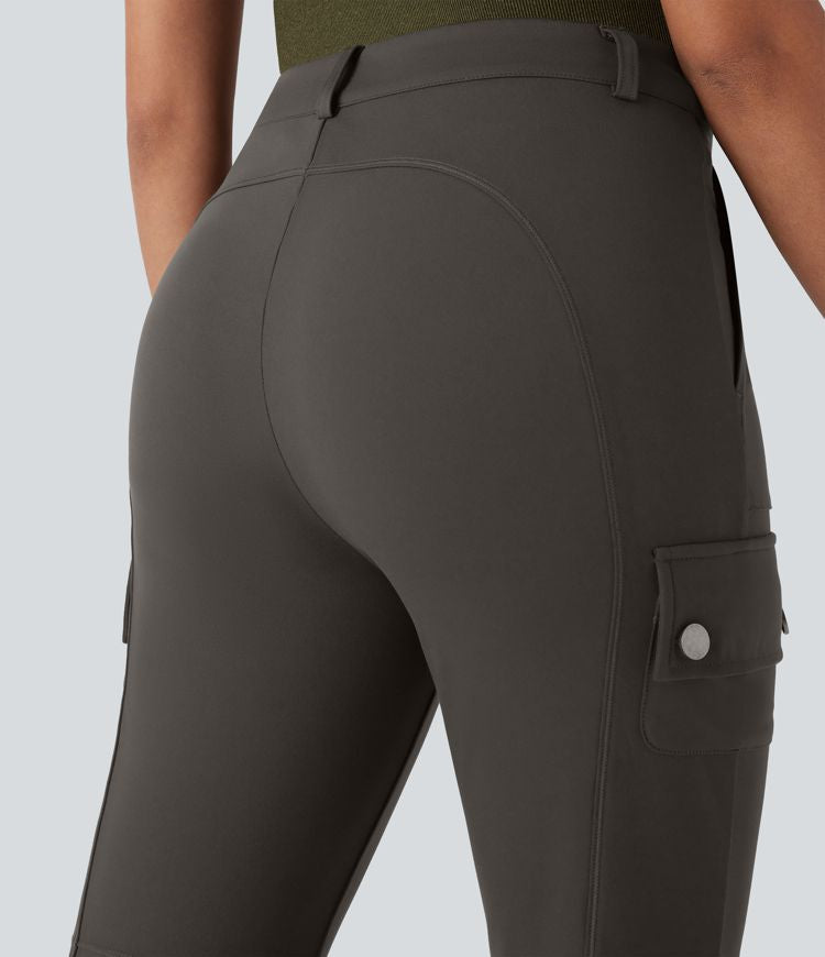 CurveLift™ Mid Rise Pockets Hiking Cargo Bootcut Pants