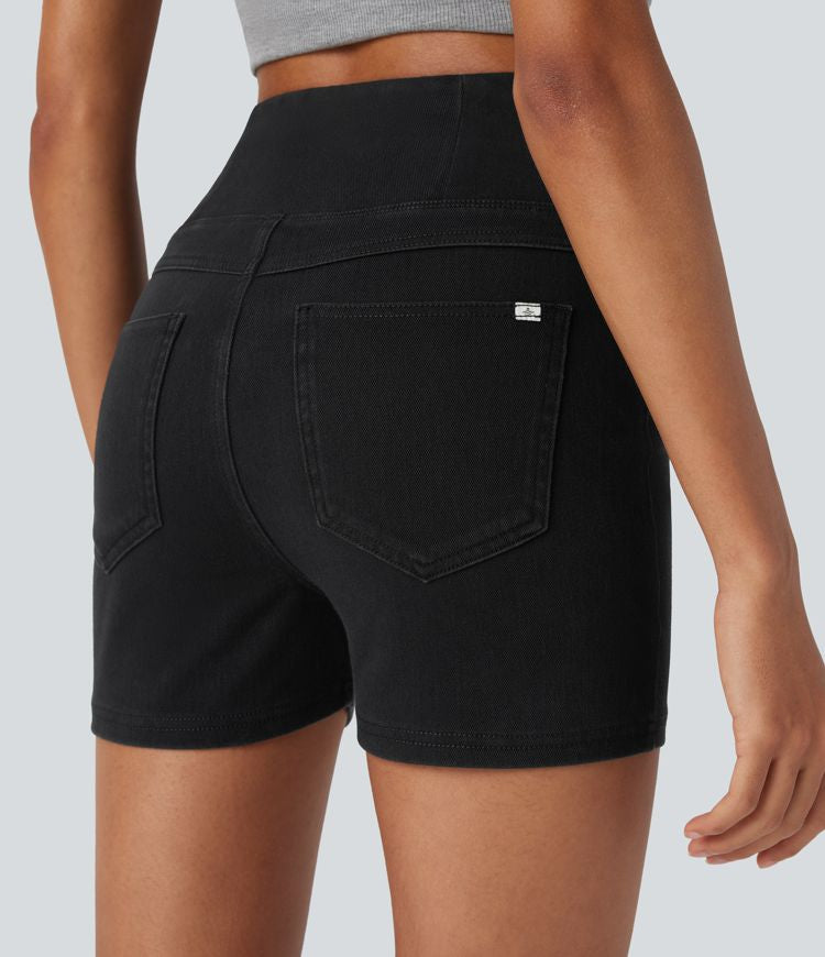 CurveLift™ High Waisted Pocket Denim Casual Shorts 3"