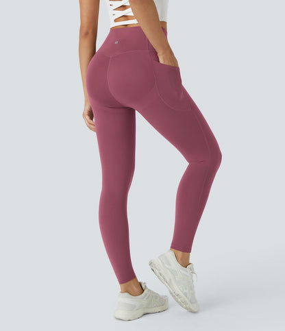 Dark Pink CurveLift shapewear tights tummy control butt lifting