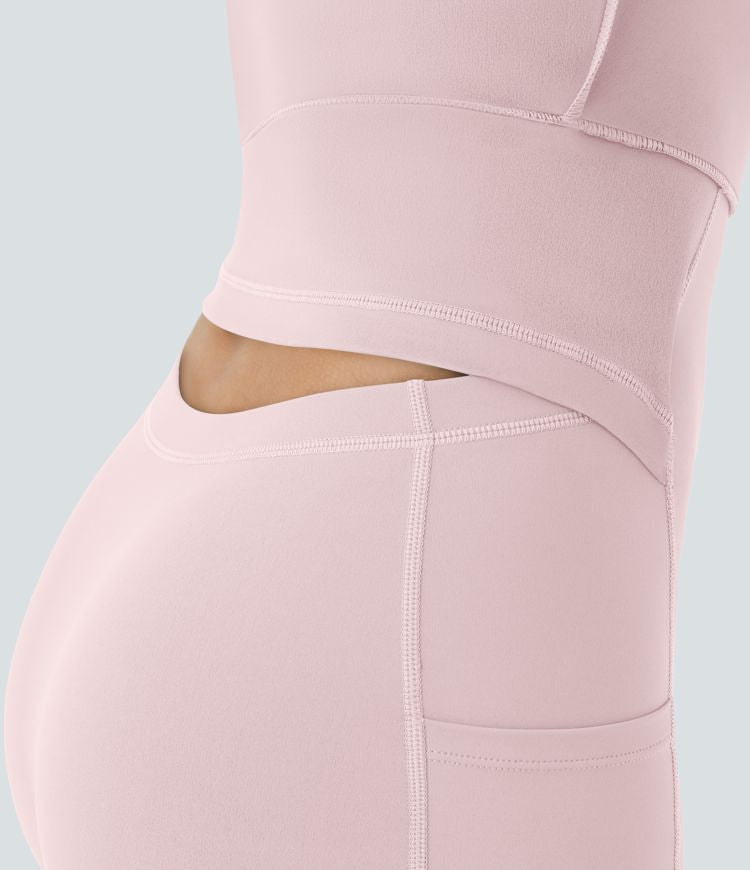 CurveLift™ Airy Backless Twisted Flare Low Support Dance Active Dress-Longer Length-Easy Peezy Edition A-C Cups