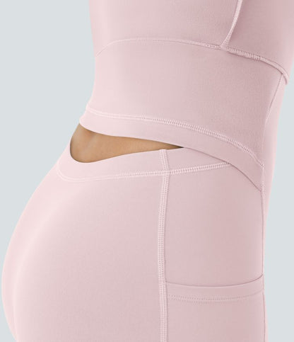 CurveLift™ Airy Backless Twisted Flare Low Support Dance Active Dress-Longer Length-Easy Peezy Edition A-C Cups