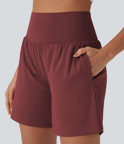 CurveLift™ Super High Waisted 2-in-1 Cool Touch Yoga Shorts 7" with Pockets