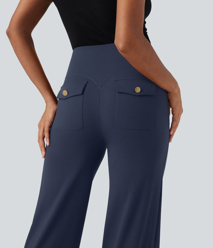 CurveLift™ High Waisted Tummy Control Straight Leg Work Pants