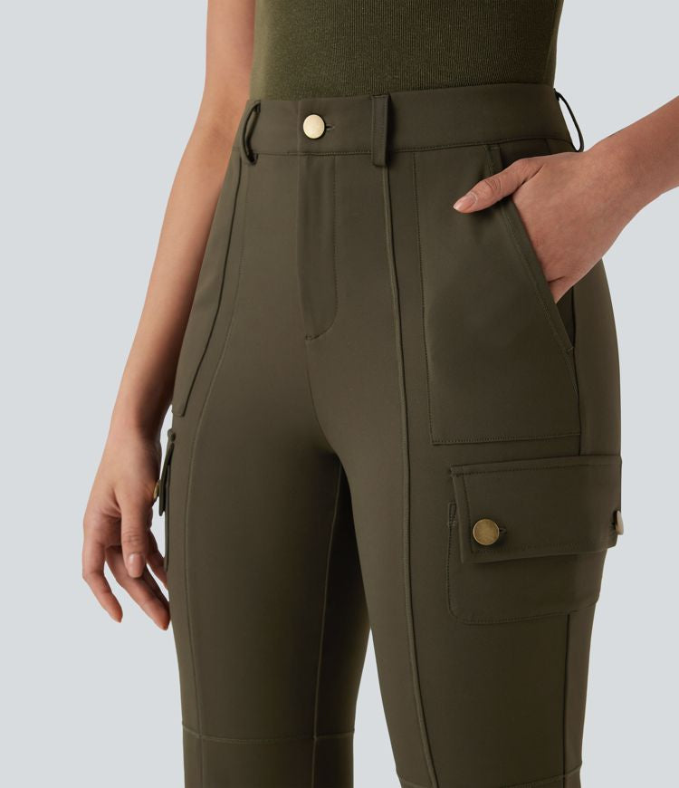 CurveLift™ Mid Rise Pockets Hiking Cargo Bootcut Pants