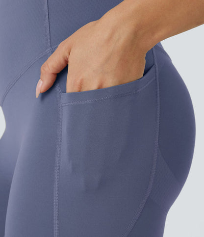 Dark Purple CurveLift shapewear tights tummy control butt lifting