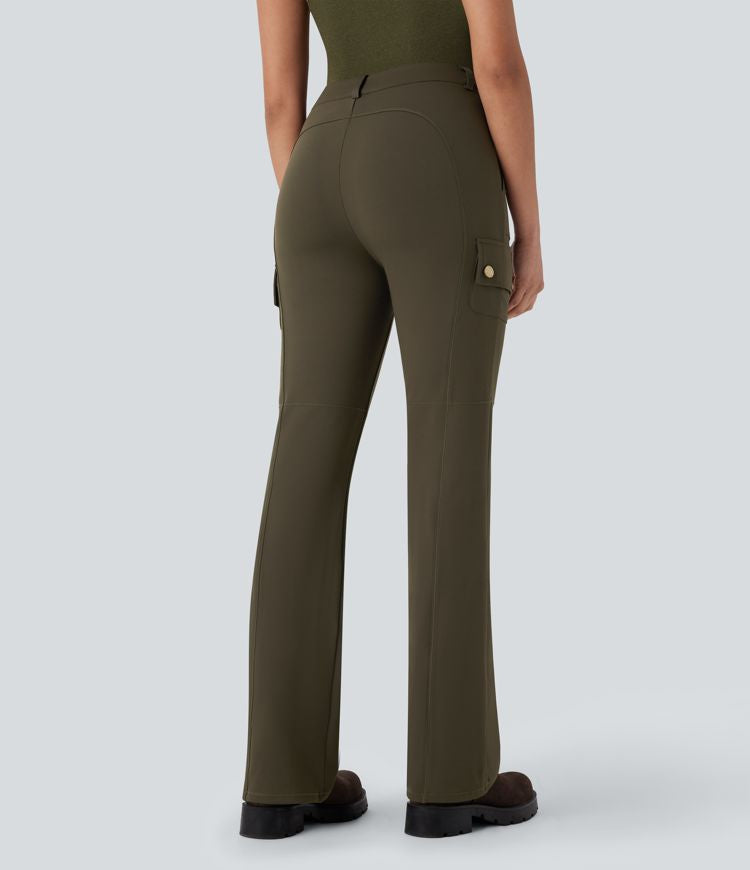 CurveLift™ Mid Rise Pockets Hiking Cargo Bootcut Pants
