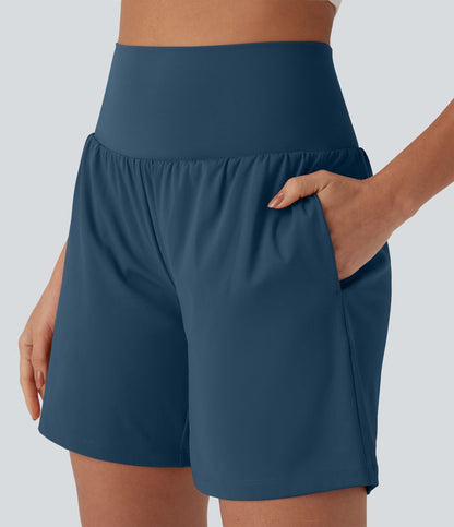 CurveLift™ Super High Waisted 2-in-1 Cool Touch Yoga Shorts 7" with Pockets