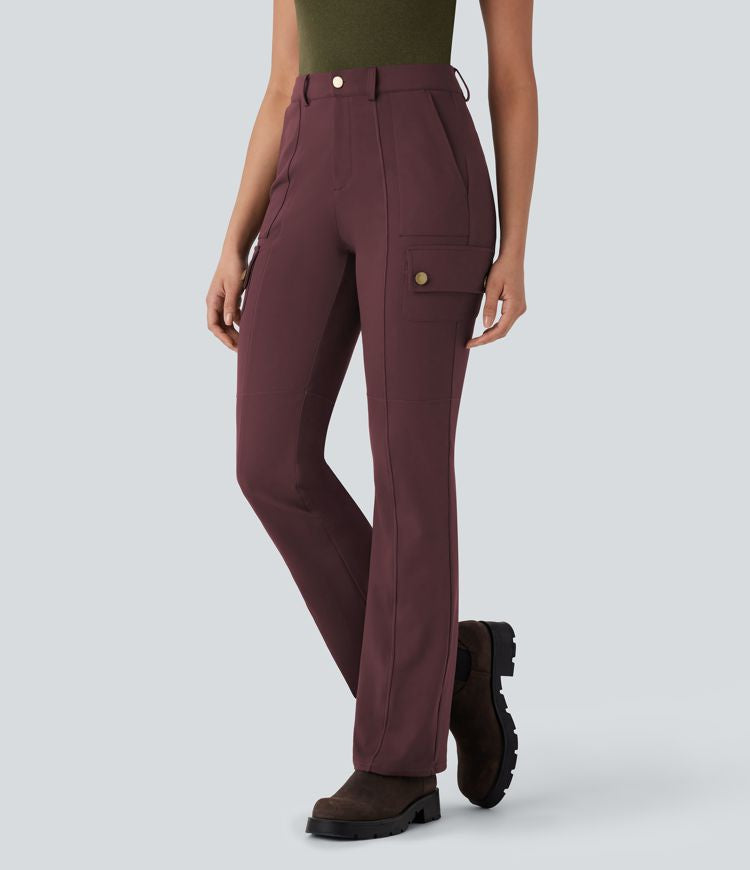 CurveLift™ Mid Rise Pockets Hiking Cargo Bootcut Pants
