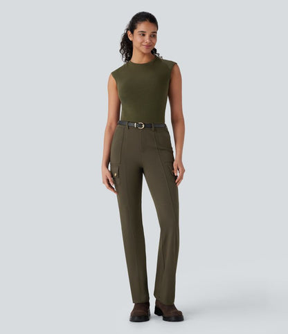 CurveLift™ Mid Rise Pockets Hiking Cargo Bootcut Pants