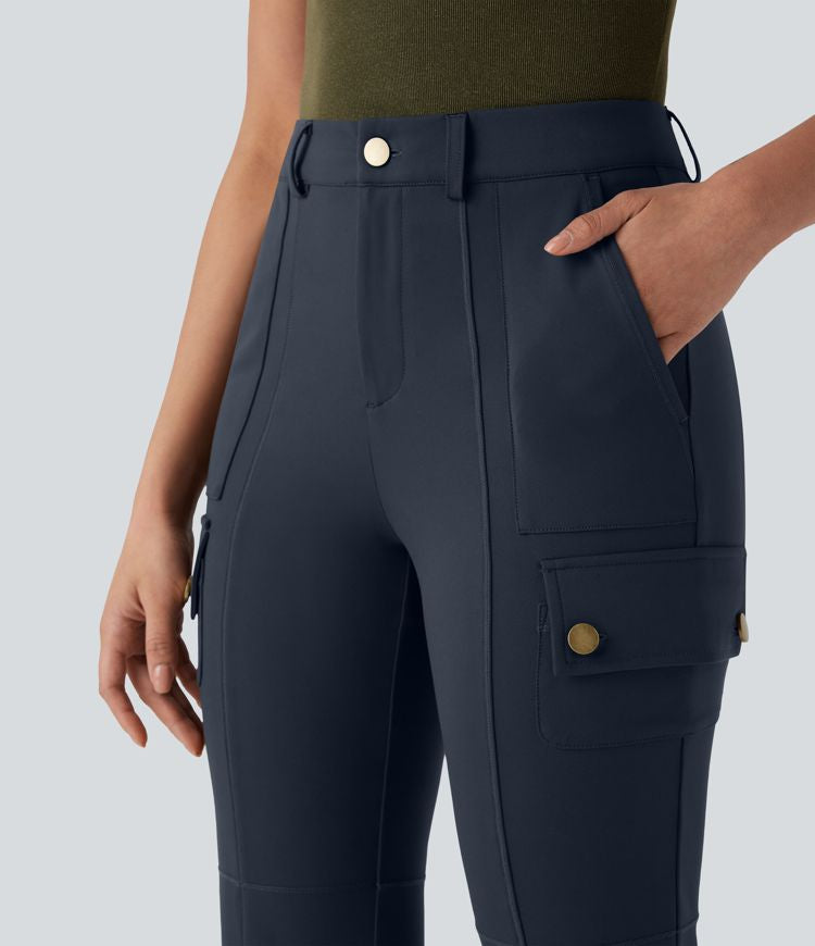 CurveLift™ Mid Rise Pockets Hiking Cargo Bootcut Pants