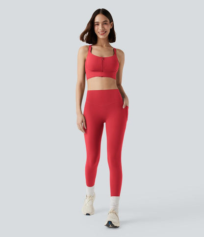 CurveLift™ Medium Support Push Up Zipper Adjustable Buckle Quick Dry Running