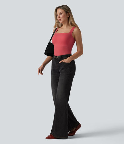 CurveLift™ Square Neck Built-in Bra Casual Tank Top B-E Cups