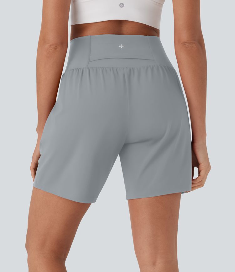 CurveLift™ Super High Waisted 2-in-1 Cool Touch Yoga Shorts 7" with Pockets