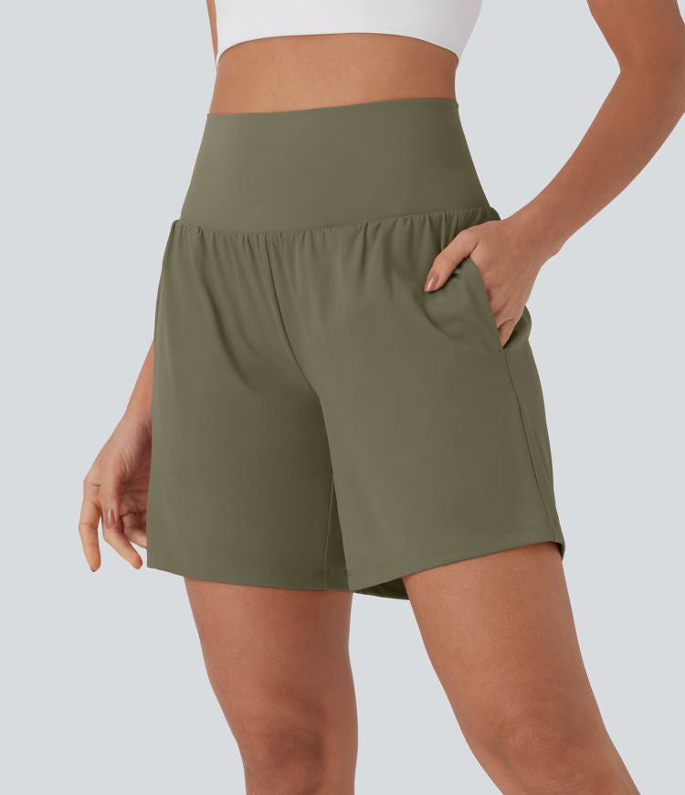 CurveLift™ Super High Waisted 2-in-1 Cool Touch Yoga Shorts 7" with Pockets