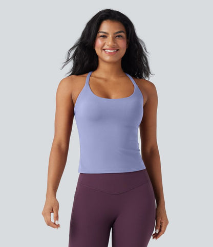 CurveLift™ Back Crossover Hem Yoga Cami Top