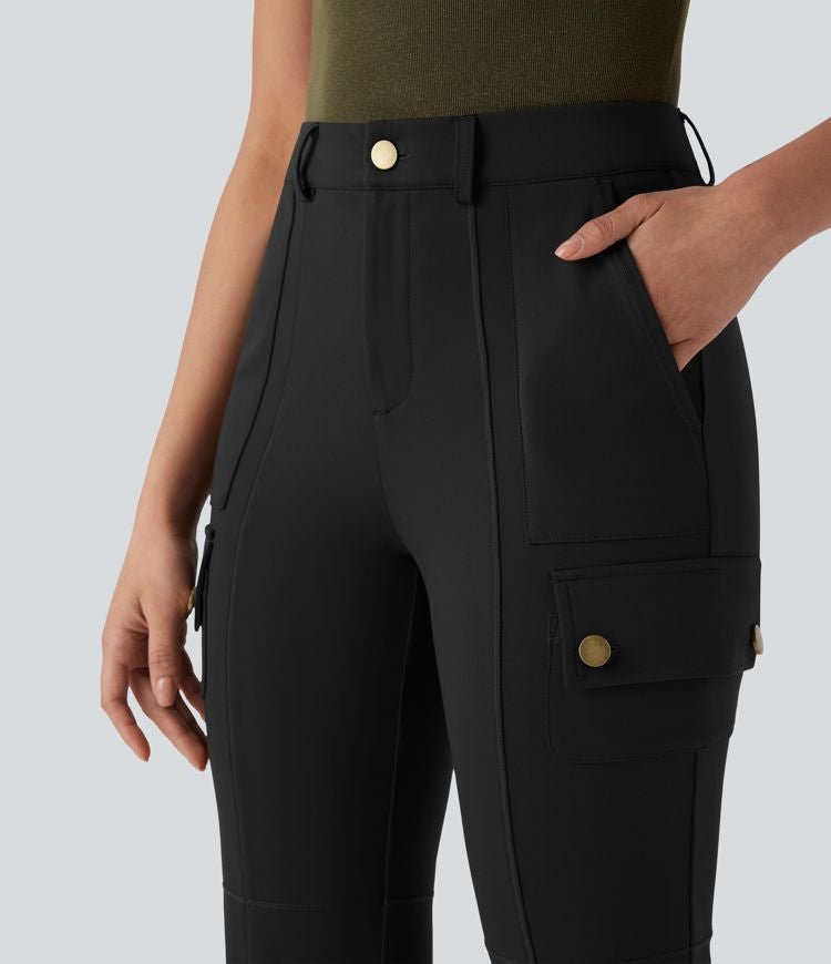 CurveLift™ Mid Rise Pockets Hiking Cargo Bootcut Pants