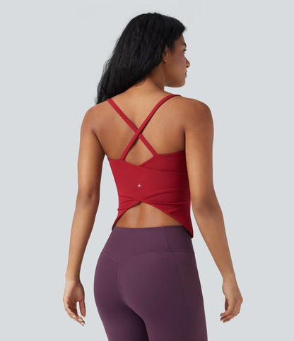 CurveLift™ Back Crossover Hem Yoga Cami Top