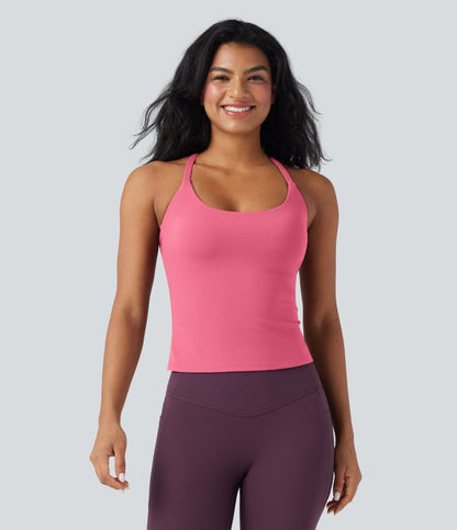 CurveLift™ Back Crossover Hem Yoga Cami Top