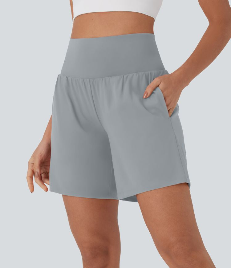 CurveLift™ Super High Waisted 2-in-1 Cool Touch Yoga Shorts 7" with Pockets