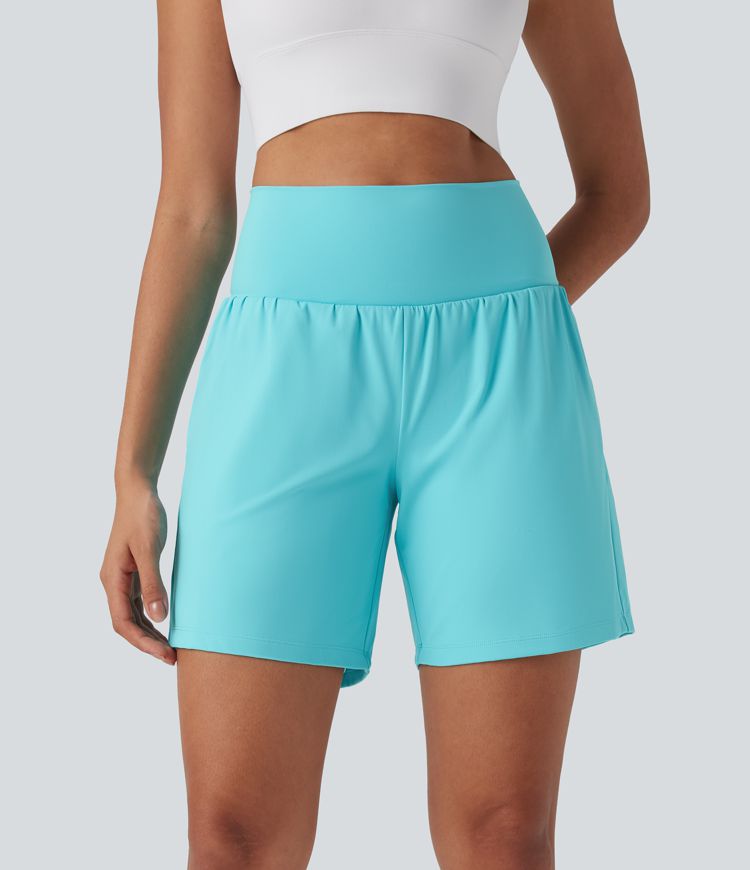 CurveLift™ Super High Waisted 2-in-1 Cool Touch Yoga Shorts 7" with Pockets
