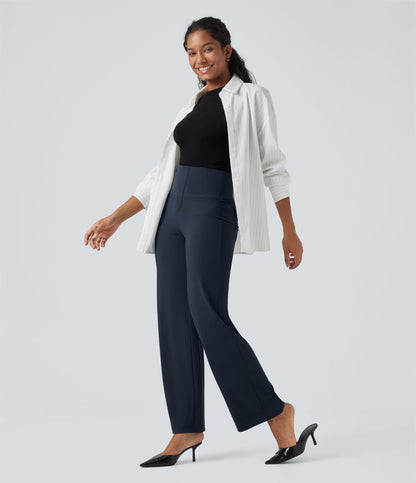 CurveLift™ High Waisted Tummy Control Straight Leg Work Pants