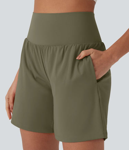 CurveLift™ Super High Waisted 2-in-1 Cool Touch Yoga Shorts 7" with Pockets
