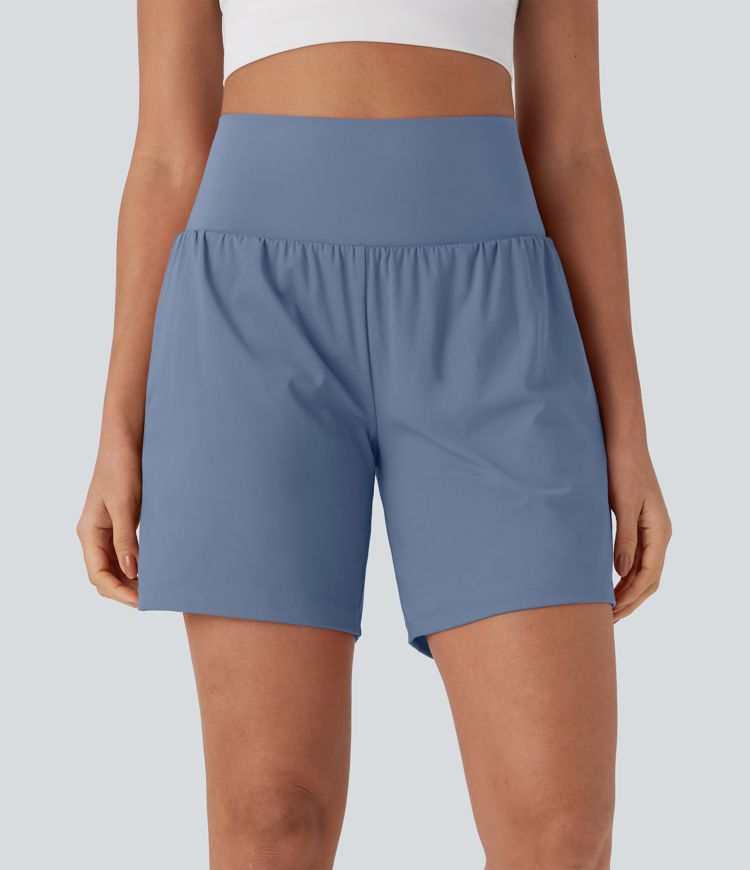 CurveLift™ Super High Waisted 2-in-1 Cool Touch Yoga Shorts 7" with Pockets