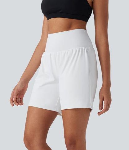 CurveLift™ Super High Waisted 2-in-1 Cool Touch Yoga Shorts 7" with Pockets