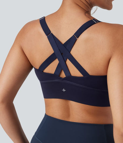 CurveLift™ Medium Support Push Up Zipper Adjustable Buckle Quick Dry Running