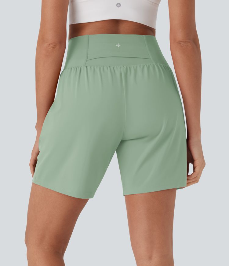 CurveLift™ Super High Waisted 2-in-1 Cool Touch Yoga Shorts 7" with Pockets