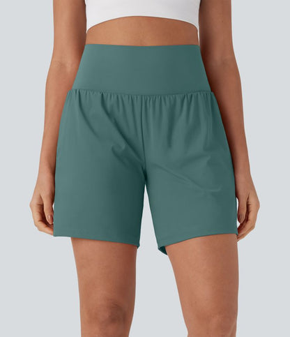 CurveLift™ Super High Waisted 2-in-1 Cool Touch Yoga Shorts 7" with Pockets